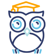 EmpowerOwl logo - owl with glasses